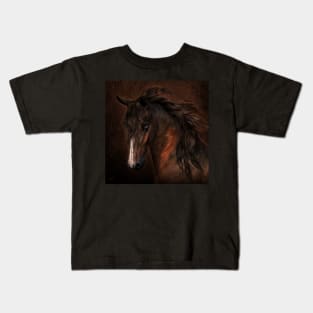 Romantic toasted horse Kids T-Shirt